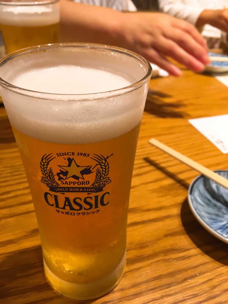はなまる寿司のサッポロクラシックは異常にうまい